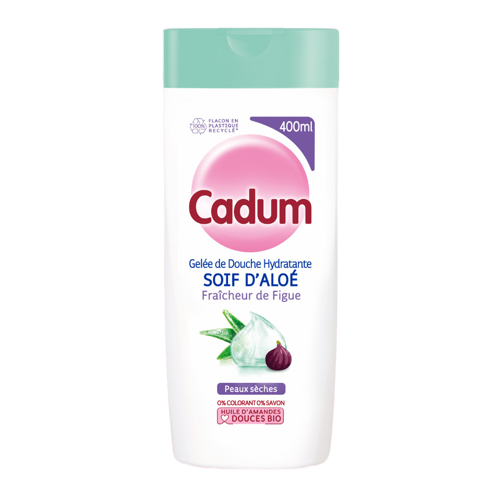 Cadum Gel Douche Gelée de douche Soif d'Aloé & Figue