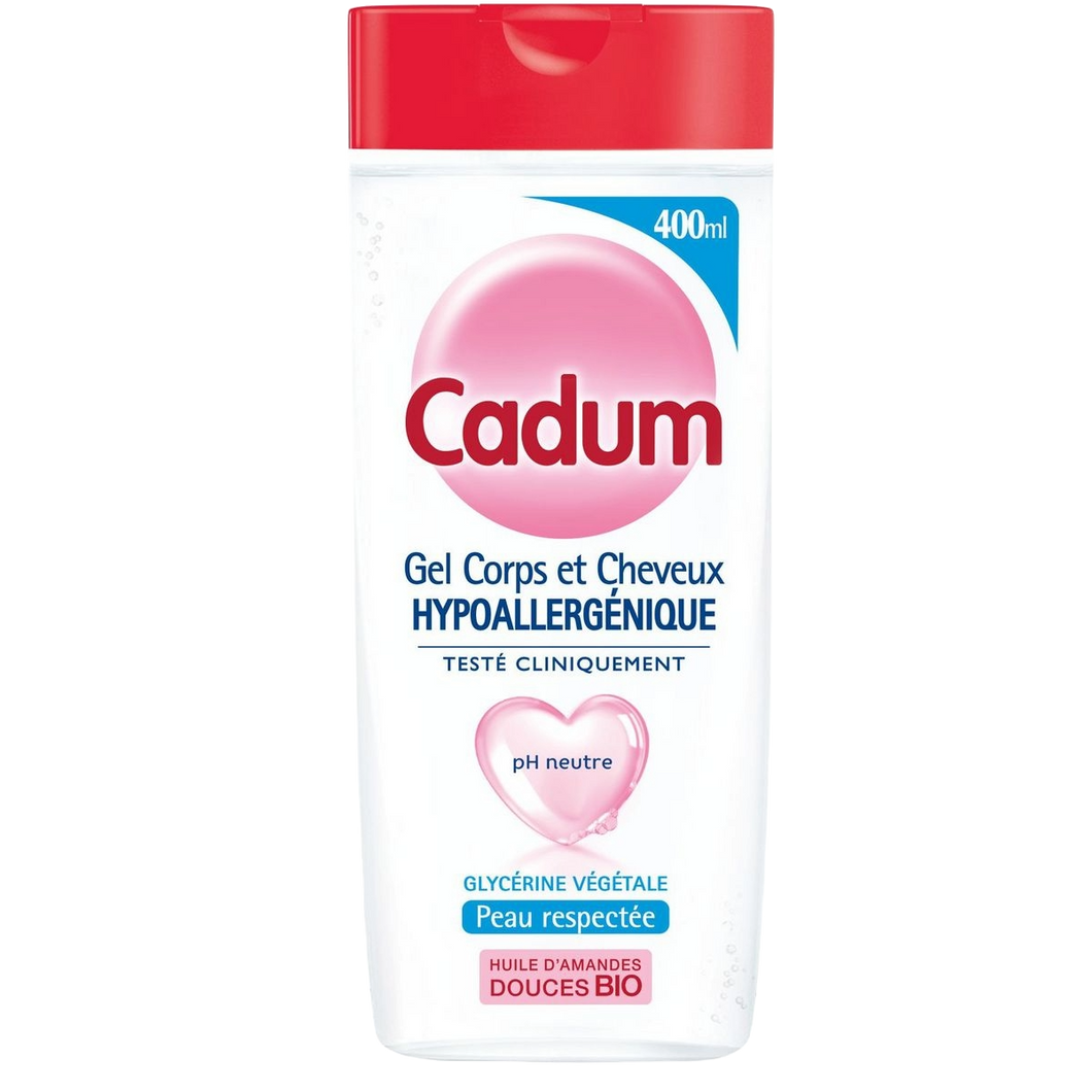 Cadum Gel Corps et Cheveux Hypoallergénique