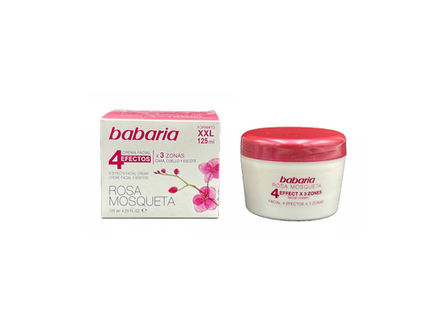 Babaria Crème 4 Effets et 3 Zones à l'Huile de Rose Musquée